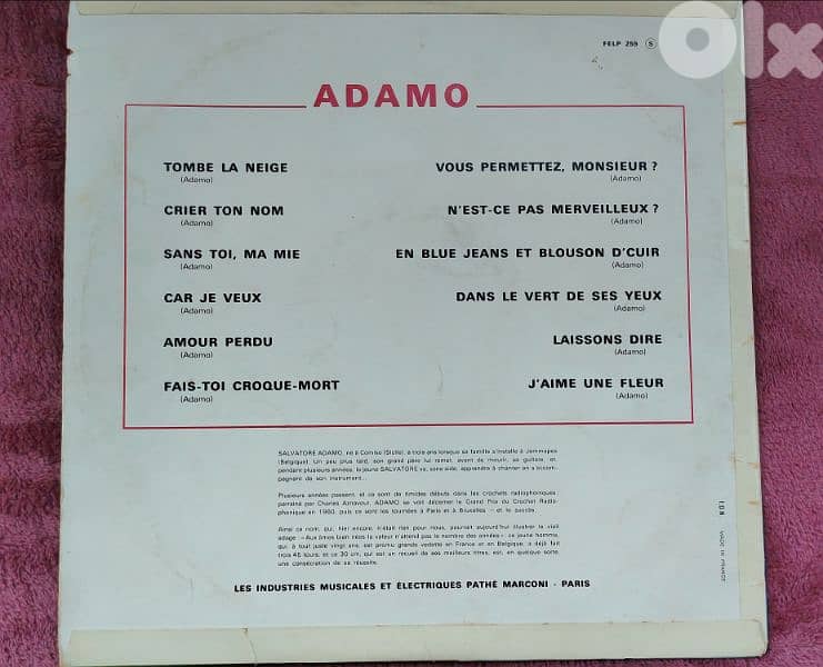 Adamo Vinyl - 1964 1
