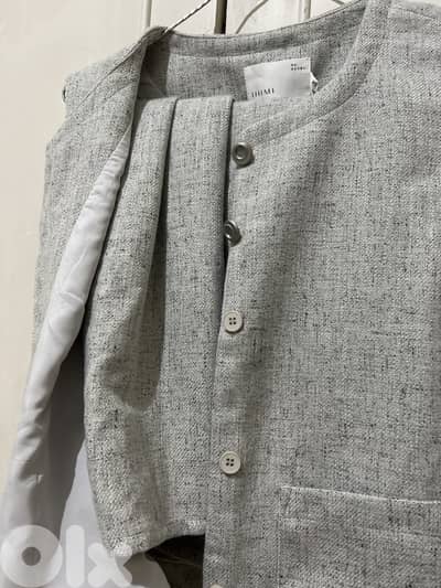 طقم تنورة شتوية + بليزر حفر