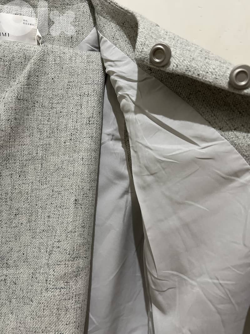 طقم تنورة شتوية + بليزر حفر 2