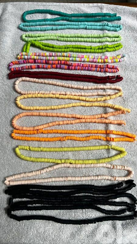 اكسسوارات خرز مشكل مع خيطان طقم كامل 2