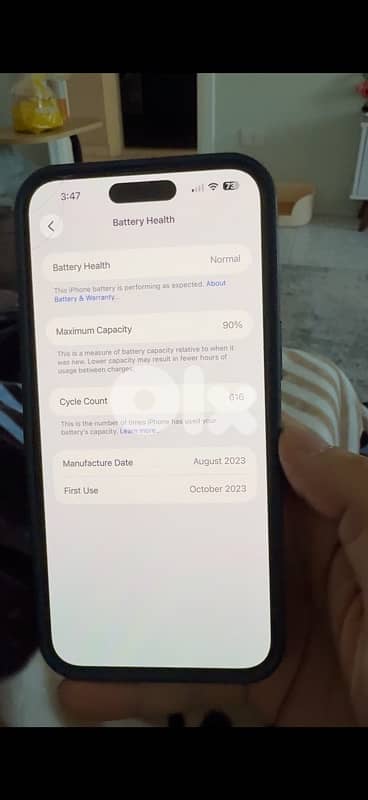 iPhone 15 PM 256GB 90% Battery 5