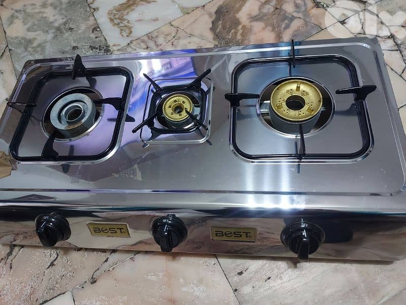 للبيع غاز ٣ عيون ستنلس 0