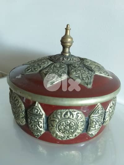 Ceramic & Hand Made Silver Bowl