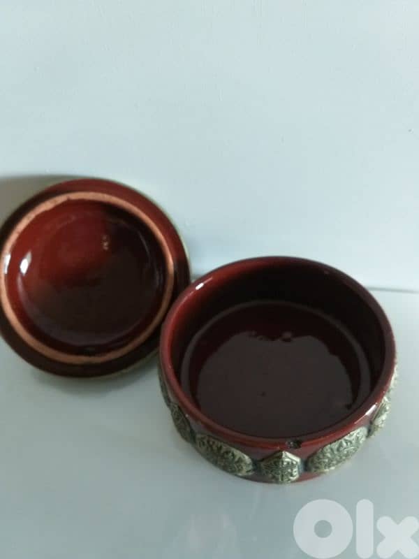 Ceramic & Hand Made Silver Bowl 3