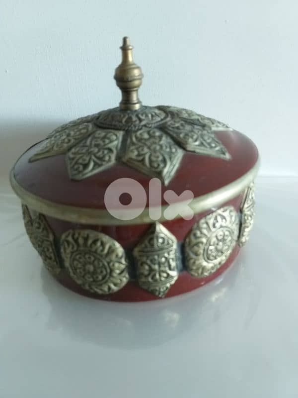 Ceramic & Hand Made Silver Bowl 8