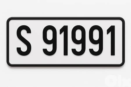 Plate Number 91991 S