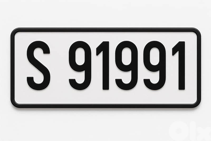 Plate Number 91991 S 0