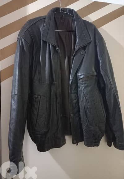 jacket  جكات جلد جكيتات  رجالي اصلي جكيت