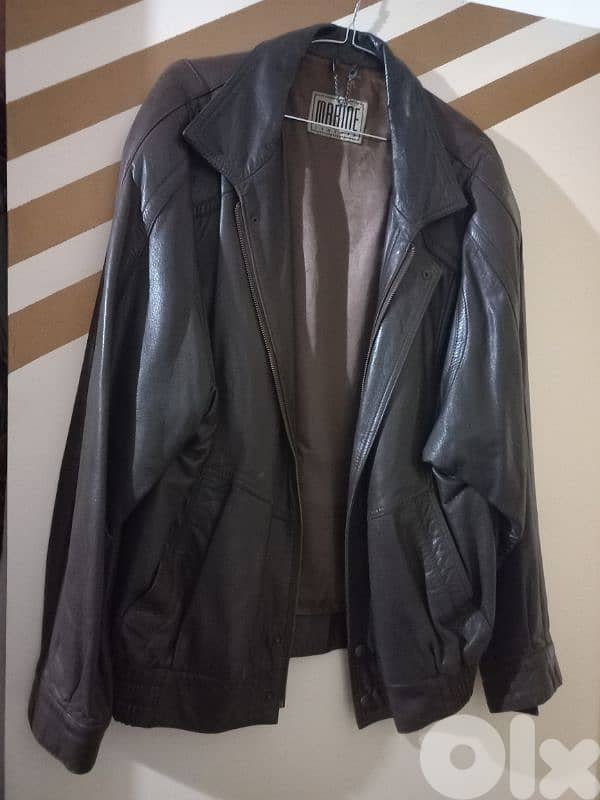 jacket  جكات جلد جكيتات  رجالي اصلي جكيت 2