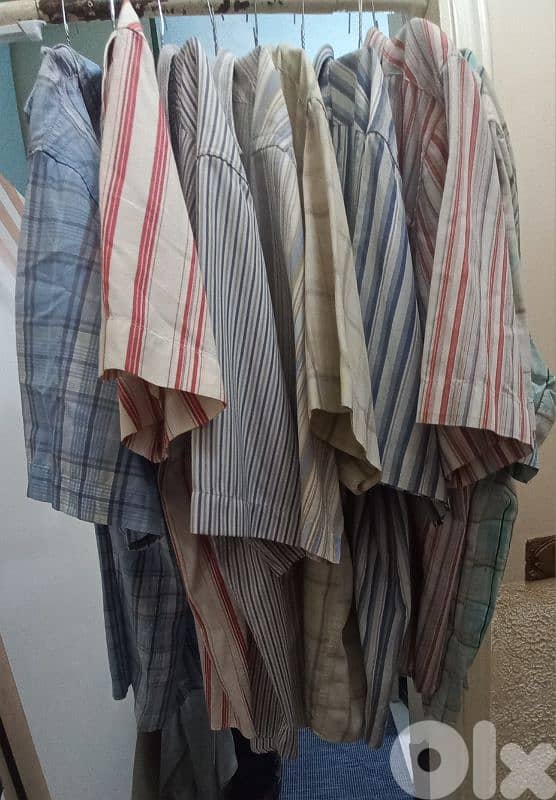 قمصان نص كم  32 قميص رجالي للبيع 0