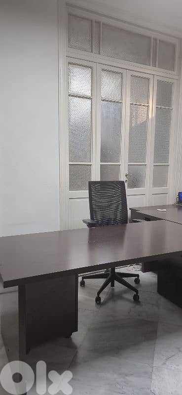 Large Office Desk – Dark Wood 1 FREE DRAWER 0