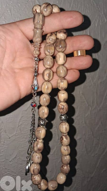 مسبحه قضبان مع شقفه خام 0