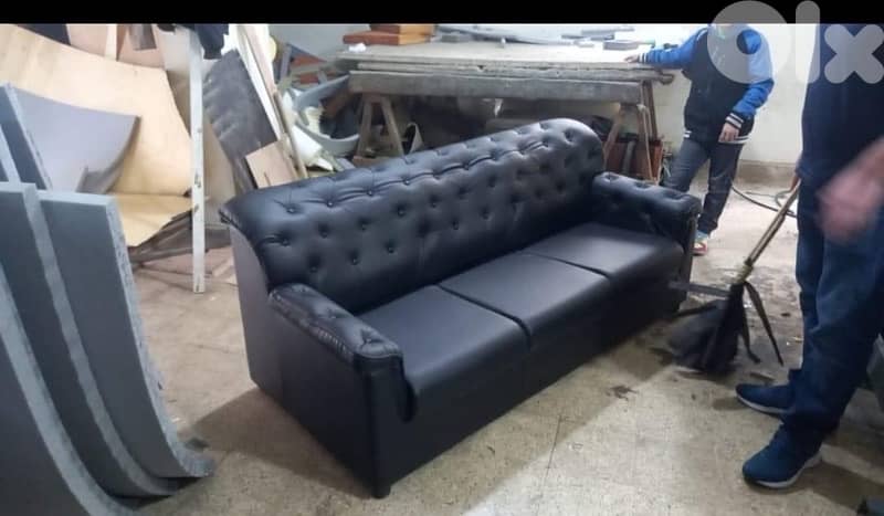 Learher sofa                صالون جلد 7