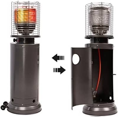 Indoor/outdoor area gas heater