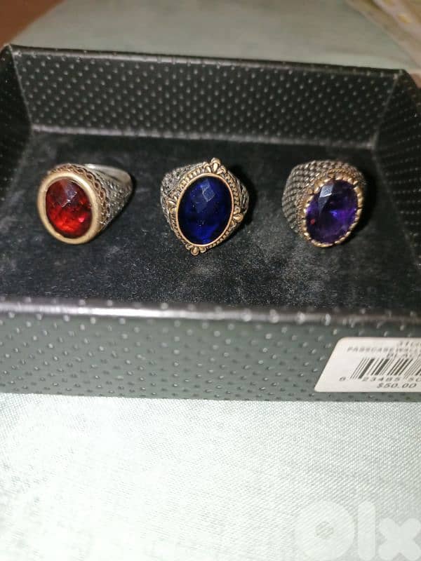 3 Real فضة Silver Rings from Turkey 1