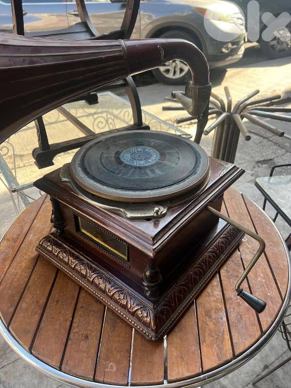 Antique made in england rare piece phonograph فونوغراف انتيك انجليزي 3
