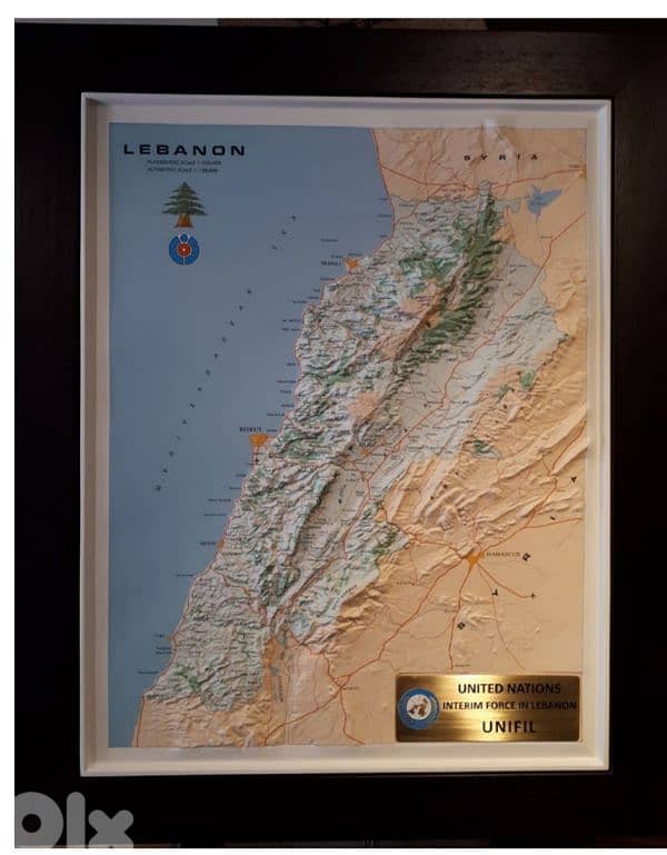 3D MAP OF LEBANON 0