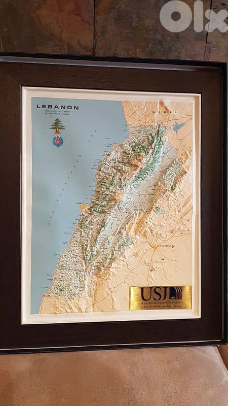 3D MAP OF LEBANON 1