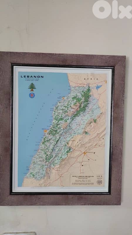 3D MAP OF LEBANON 3