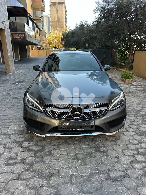 Mercedes C 300 AMG-line 4matic 2017 gray (clean carfax-47000 miles) 0