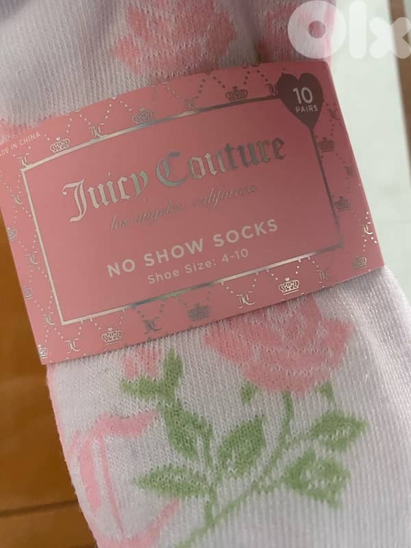 Juicy couture socks for women or girls (one size: 35 till 40) 2