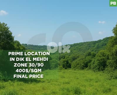 PRIME LOCATION | DIK EL MEHDI | ZONE 30/90 | CALM AREA REF#PB129516