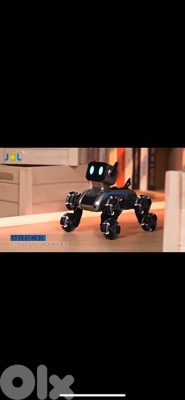 remote control robot dog with wheels 0