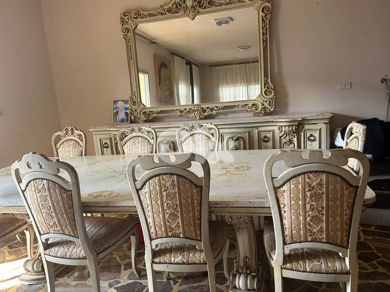 كنابيات مع طاولة وكراسي خشب زين 0