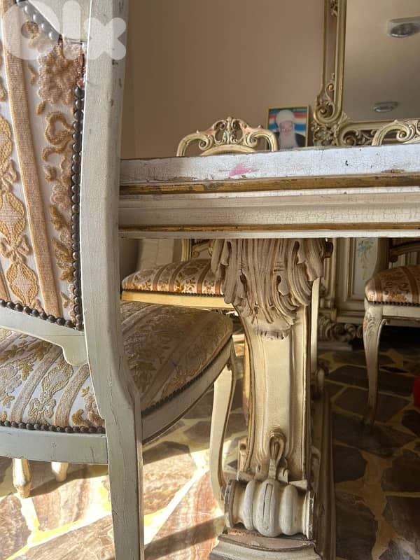 كنابيات مع طاولة وكراسي خشب زين 1