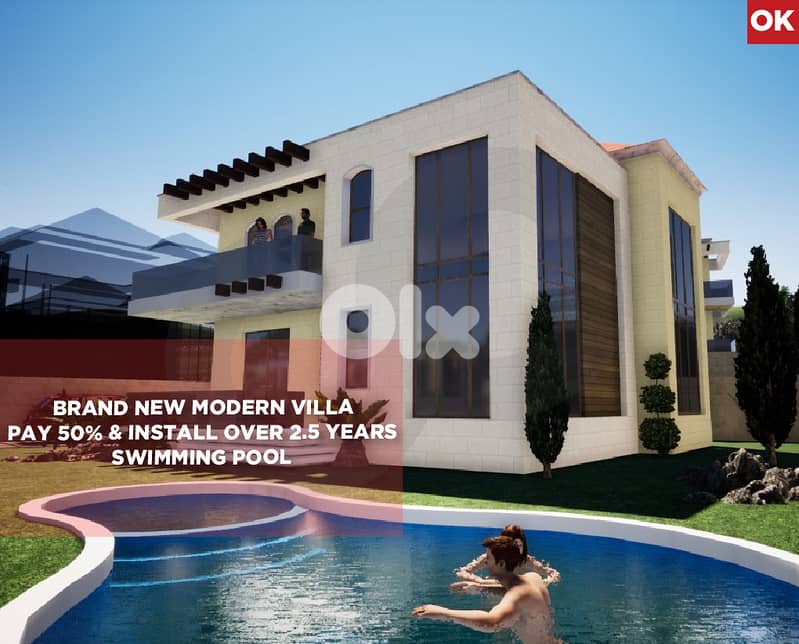 Brand New Modern Villa, aley, rwaysat, sawfar/رويسات صوفر REF#OK129533 0