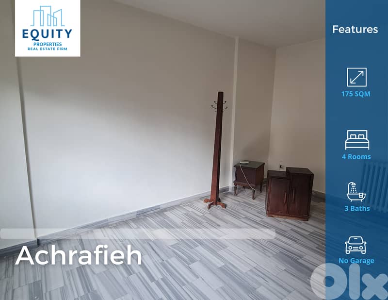 175 SQM Apartment For Rent In Achrafieh شقة للإيجار #ML233024 0