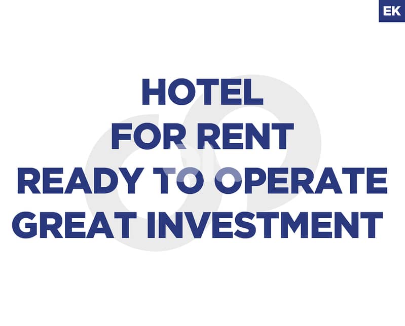 hotel, Ready to operate, Great Investment, jbeil/جبيل REF#EK129540 0