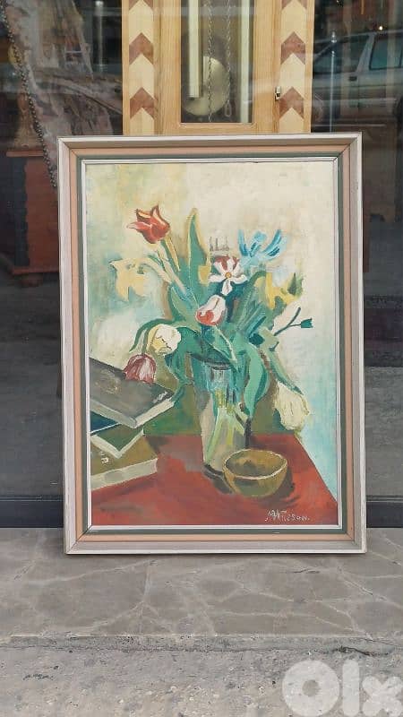 لوحة رسم زيتي اوروبية 0