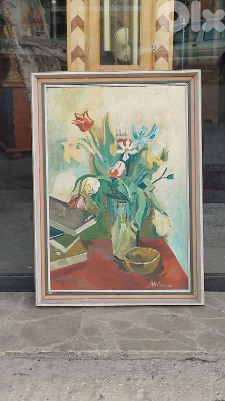 لوحة رسم زيتي اوروبية 1