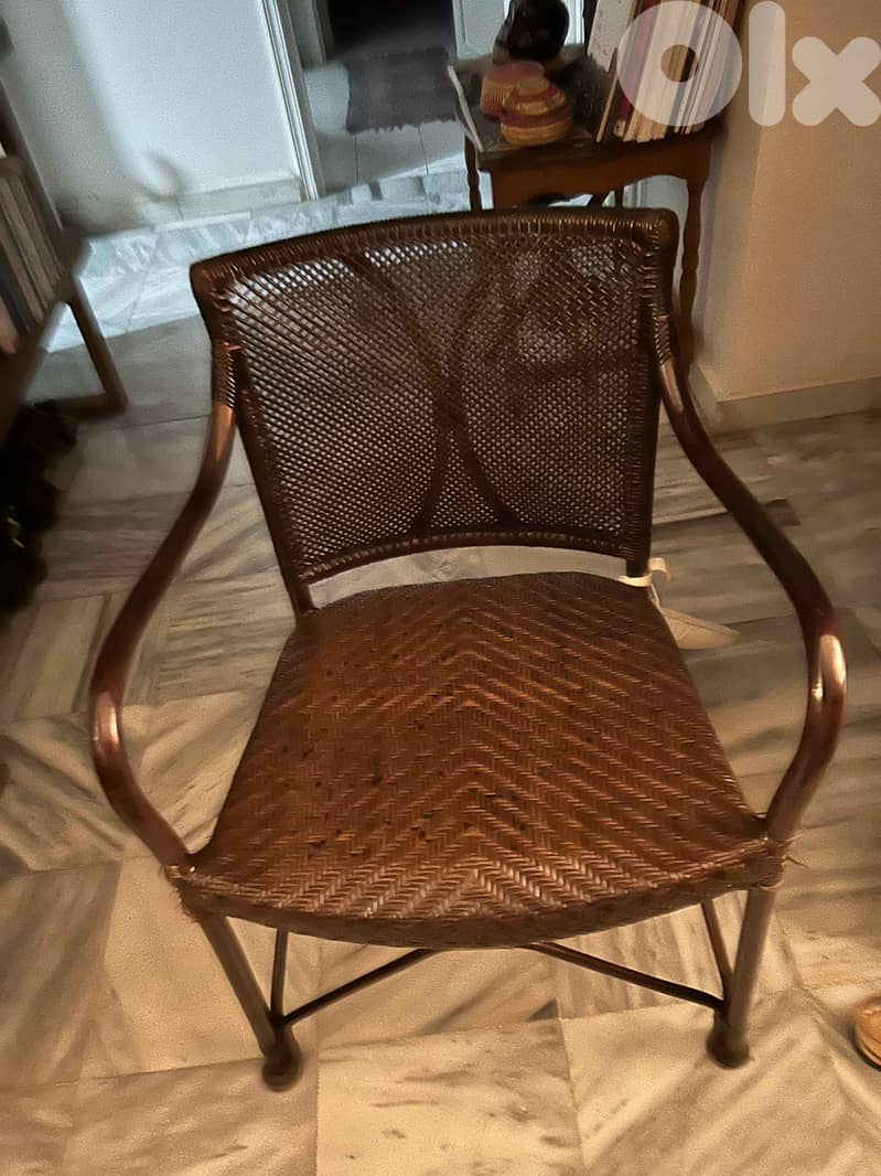 Very nice wood and wicker chairs $50 each 0