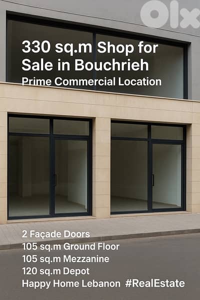 showroom for sale in Bouchrieh