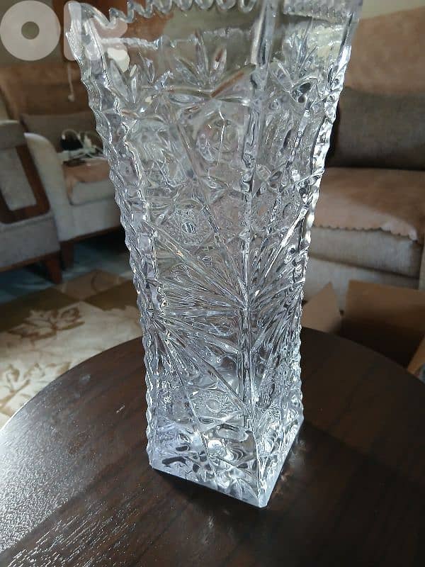 طقم كريستال تقيل مع فاز 2