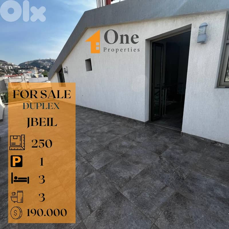 DUPLEX FOR SALE IN JBEIL 0