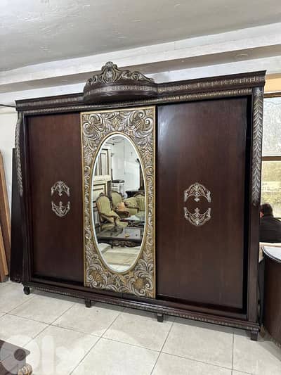 اوضة نوم ملكية خشب زان ولاتي كلا ملبسة قشرة زان سحاب