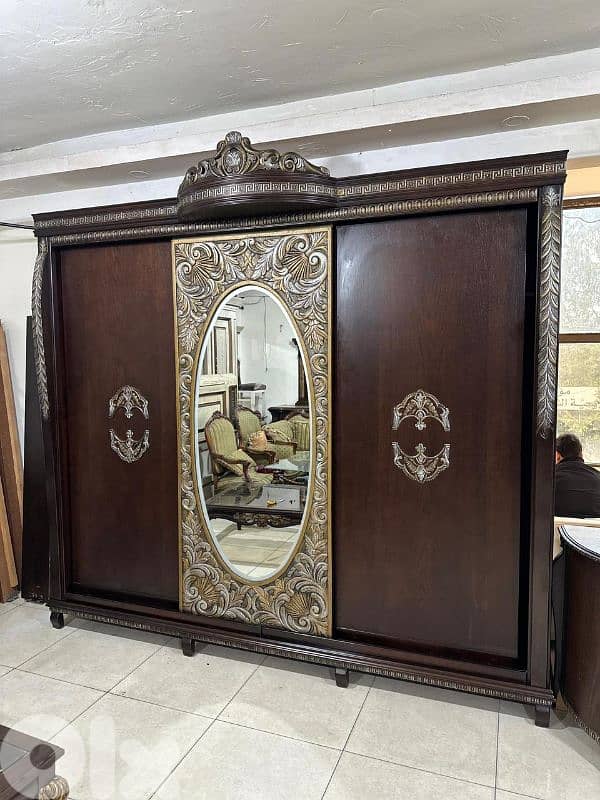 اوضة نوم ملكية خشب زان ولاتي كلا ملبسة قشرة زان سحاب 0