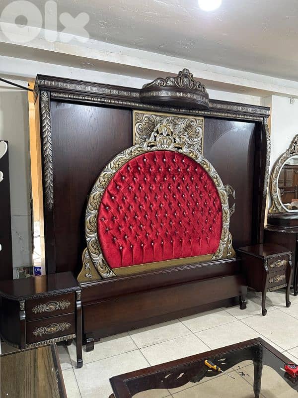 اوضة نوم ملكية خشب زان ولاتي كلا ملبسة قشرة زان سحاب 1