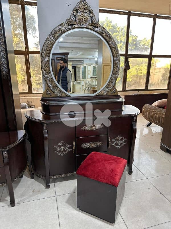 اوضة نوم ملكية خشب زان ولاتي كلا ملبسة قشرة زان سحاب 3