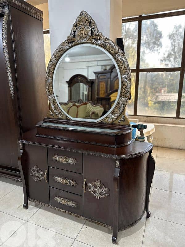 اوضة نوم ملكية خشب زان ولاتي كلا ملبسة قشرة زان سحاب 4