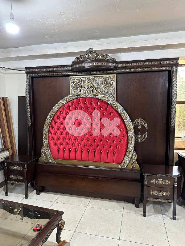 اوضة نوم ملكية سحاب خشب زان ولاتي كلا ملبسة قشر 1