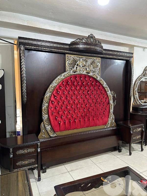 اوضة نوم ملكية سحاب خشب زان ولاتي كلا ملبسة قشر 6