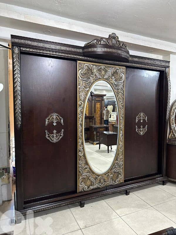 اوضة نوم ملكية سحاب خشب زان ولاتي كلا ملبسة قشر 7