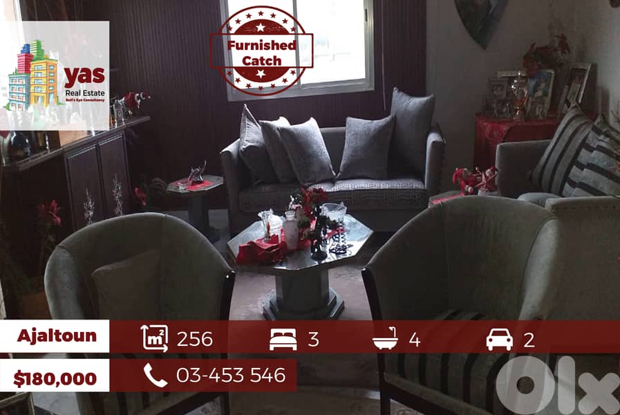 Ajaltoun 256m2 | well Maintained | Furnished | Mountain View |Catch|DA 0