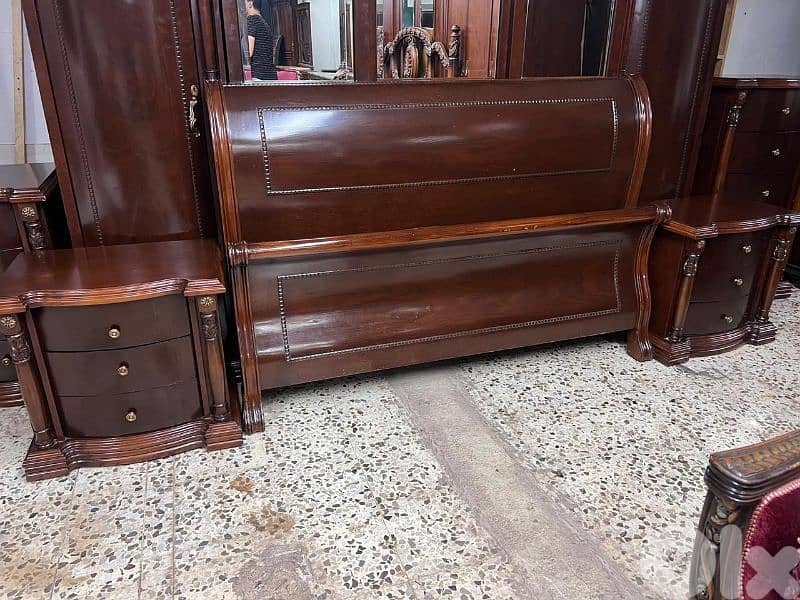 اوضة نوم ملكية خشب زان ولاتي كلا ملبسة قشر سحاب ودرف 11