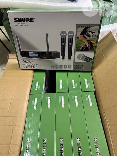 Shure wireless GLXD4 double mic 100$