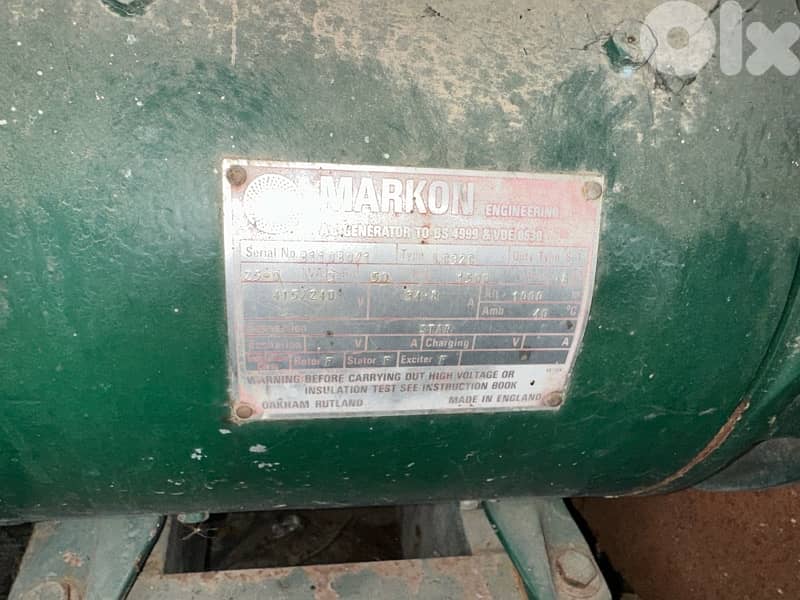 مولد كهرباء انكليزي اصلي 7